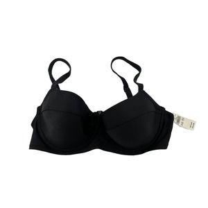 Aerie Size 36C Swim Top NEW Black Underwire Supportive Bikini Adjustable